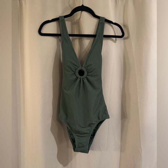 Women’s Shade and Shore  Green One Piece Swimsuit - Picture 1 of 6